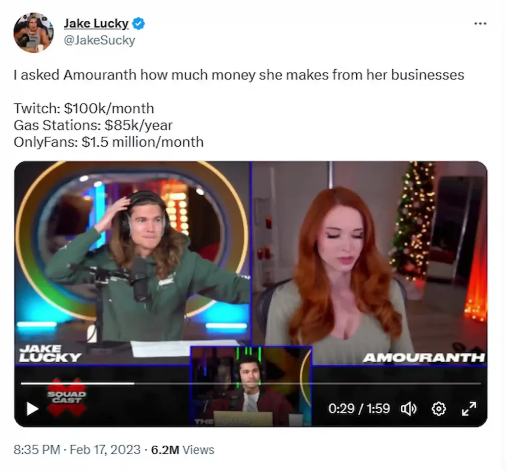 Amouranth Kaitlyn Siragusa Net Worth 2 AMOURANTH Income